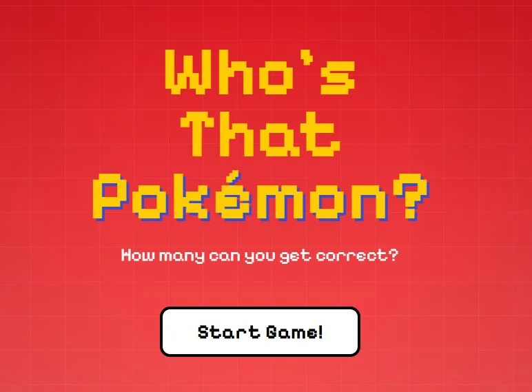 start screen