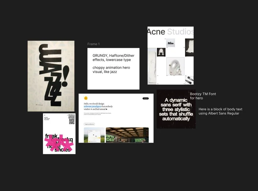 my moodboard in figma